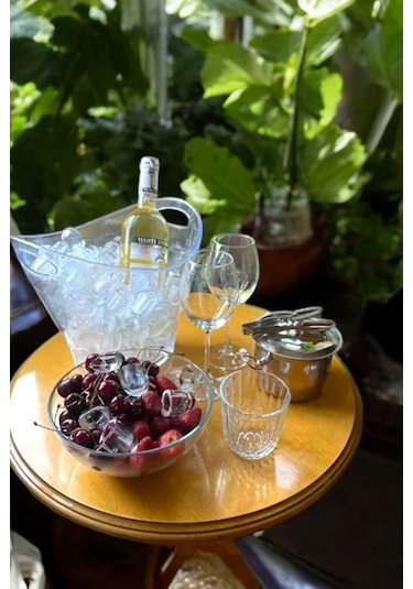 6 Litre Dev Buz Kovası Şeffaf