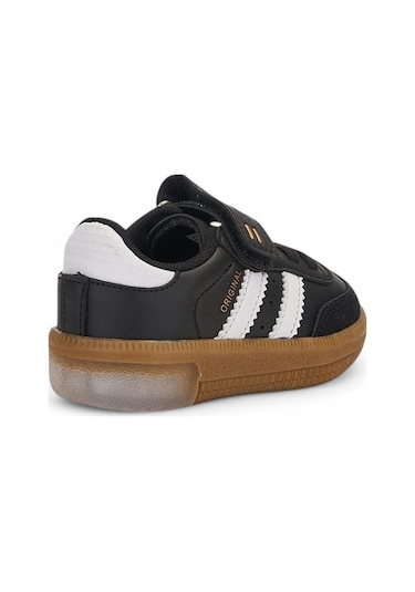 Bebe Samba Işıklı Cırtlı Sneaker Spor Ayakkabı Siyah - Beyaz