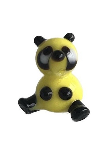 El Yapımı Mini Murano Cam Panda Biblo A98-01