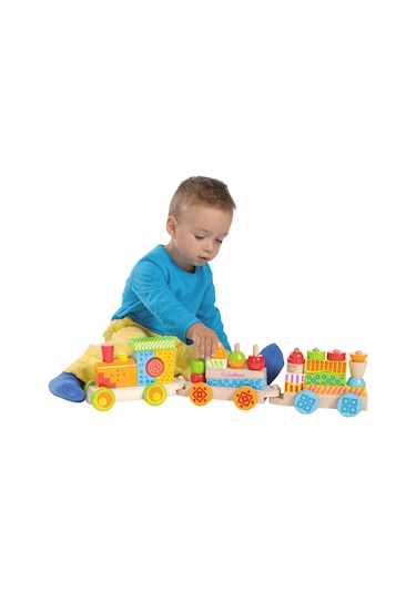 Eichhorn Işıklı Sesli Ahşap Tren 59cm