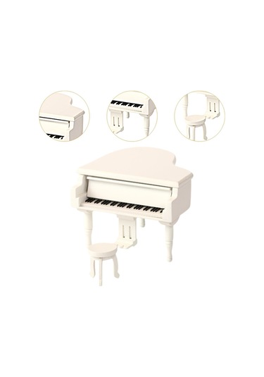 Suntek Minyatür Dollhouse Aksesuarları Sevgililer Günü Beyaz