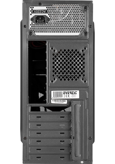 Everest 720R Peak 250W 2 Sata Mesh Midi Tower Bilgisayar Kasası Siyah