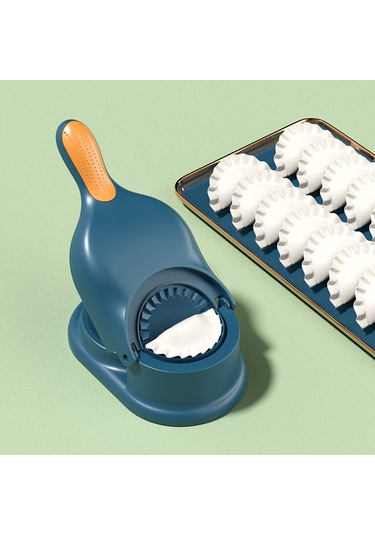 Springsun Mavi Ev Kullanıma İçin Manuel 2'li Manti Hamuru Ve Mantı Yapıcı, Gıda Kalitesi Plastik Mutfak Aleti Diğer