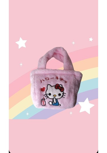 Hello Kity Peluş Çanta Açık Pembe
