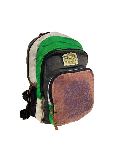 Kaliteli Vintage Disayn Sırt Gezi Çantası New Patchwork 5017 Siyah