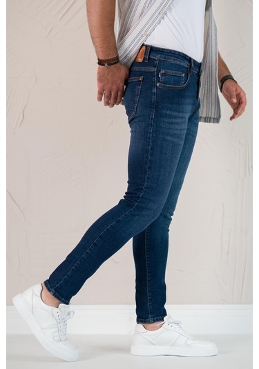 Fbı Skinny Slimfit Dar Paça Bilekten Pamuklu Kot Pantolon