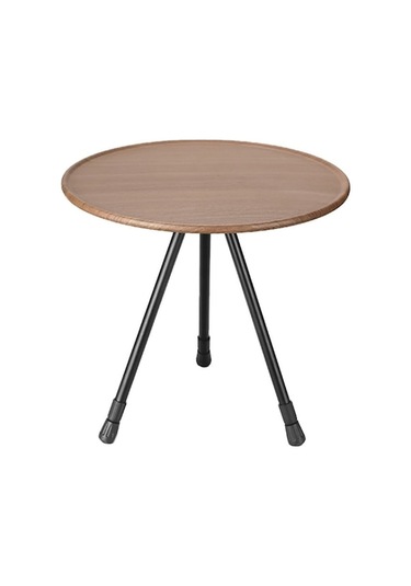 Açık Alüminyum Alaşımlı Katlanır Küçük Yuvarlak Masa Taşınabilir Kaldırılabilir Kamp Masası Ahşap Rengi Ahşap Rengi