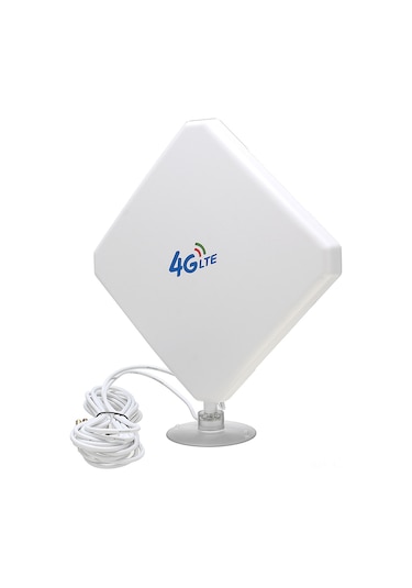 Hombey 4g Lte Mobil Ağ Sinyal Güçlendirici, Ts9 Bağlantı, 2 Metre Kablolu, Zayıf Alımda Hız Arttırıcı Anten