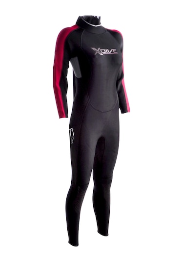 Xdive Aqua Kadın 3mm Full Dalış Elbisesi-std Siyah