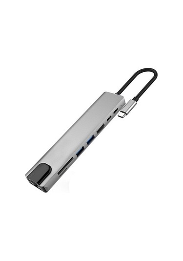 8 Port Bir Arada Multifunction Adaptör Dönüştürücü Çok İşlevli