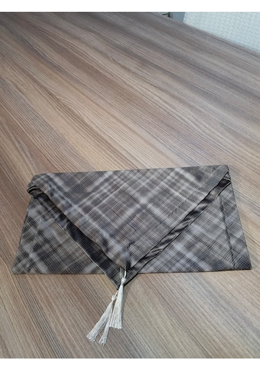 Qulothes Pamuklu Polyester Püskül Detaylı Desenli Kumaş 2 Li Runner Çok Renkli