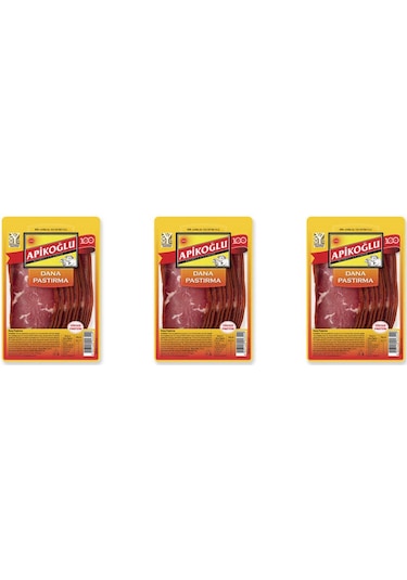 Dilimlenmiş Seçme Dana Pastırma 90 Gr. Üçlü Paket Toplam 270 Gr.
