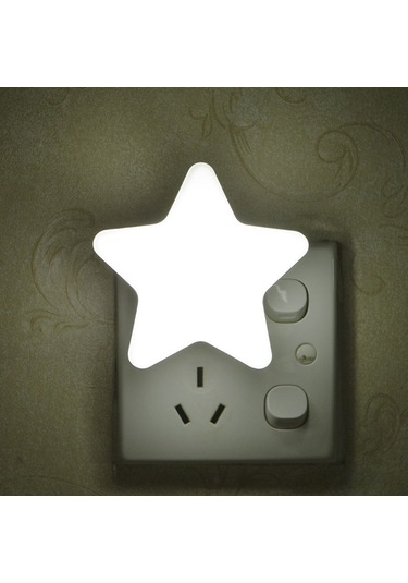 Jeehugo Otomatik Işık Kontrollü Led Gece Lambası - 0.5w Enerji Tasarruflu, Sarı Işık, Avrupa Şarj Aleti, Yatak Odası/ Koridor Uygun Diğer