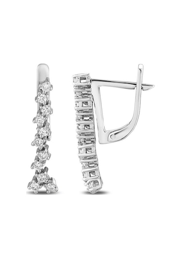 0.35 Karat Pırlanta Küpe