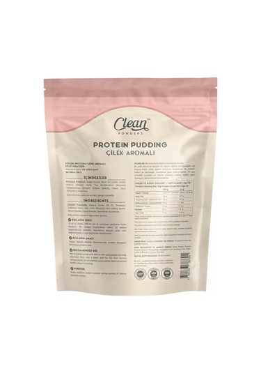 Clean Powders Protein Pudding 500 Gr Çilek