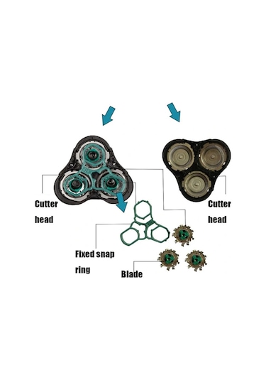 Philips Rq1150/rq1160/rq1180/rq1190/rq1175 İçin Tıraş Başlığı