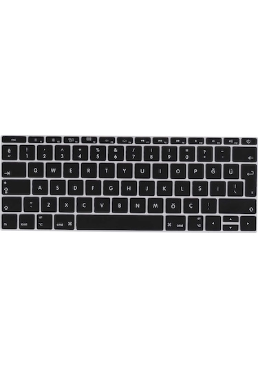 Apple Uyumlu MacBook 12' Retina A1534 Q Klavye Koruyucu Silikon Ped 001