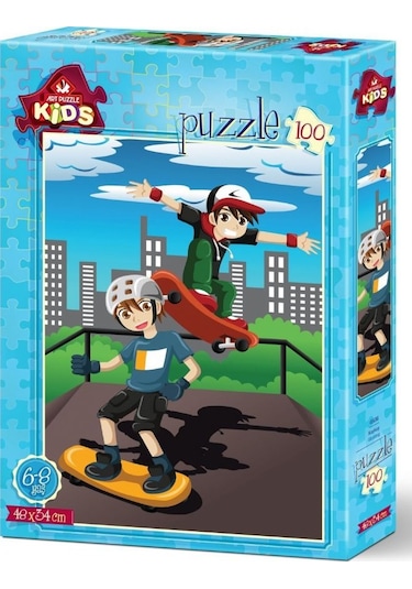 Art Kids 100 Parça Kaykay Puzzle (6-8 Yaş)