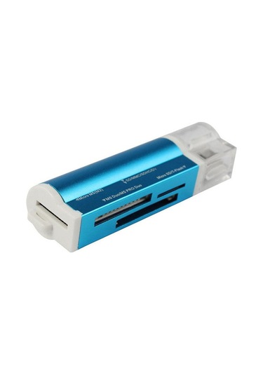 Siyah Mikro Sd Sdhc Tf M2 Mmc Ms Pro Duo Hepsi Bir Arada Usb 2.0 Çoklu Bellek İçin Vaorlo Kart Okuyucu