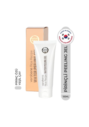 Verobene Rice Recipe Water Peeling Pirinç Özlü Temizleme Jeli Kore 100 ML