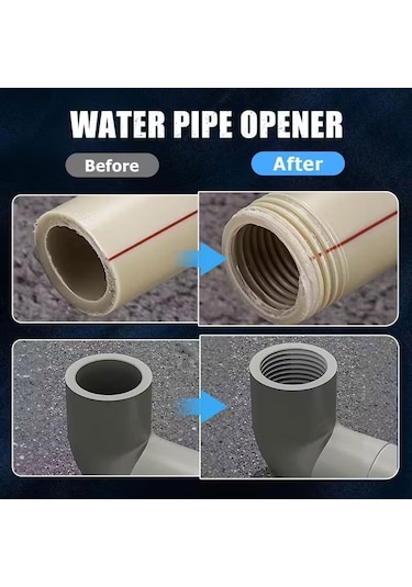 Rekotools -2 Li Set Iç Dış Plastik Boru Diş Açma Seti 1/2 Ve 3/4 Inç Borularla Uyumlu