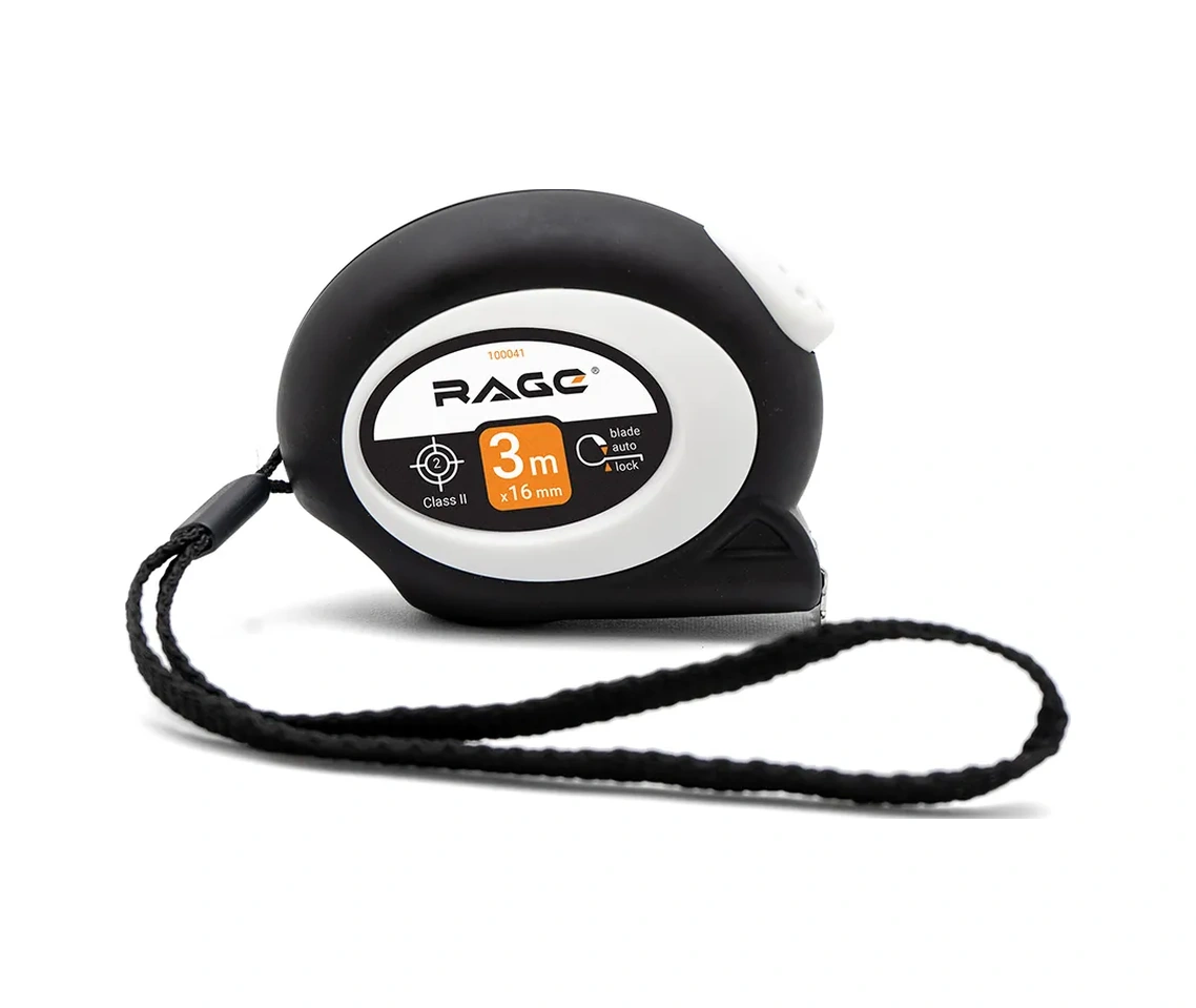Rage 3 M X 16 Mm Soft-touch Oto-kilitli Şerit Metre 8400054 3 M