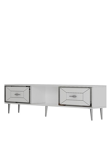 Arnoct Tv Sehpası Beyaz-gümüş