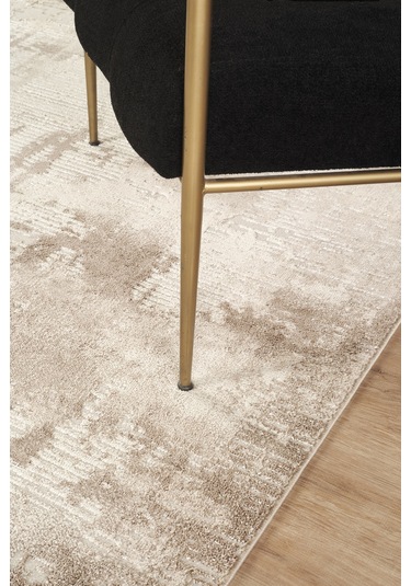 Bej Modern Dokuma Halı Premium Kalitede, Yumuşak Dokulu Salon Ve Mutfak Kullanımı İçin Bej