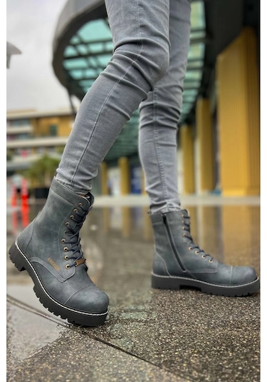 Ch009 - Cst Military Erkek Bot Antrasıt Çok Renkli