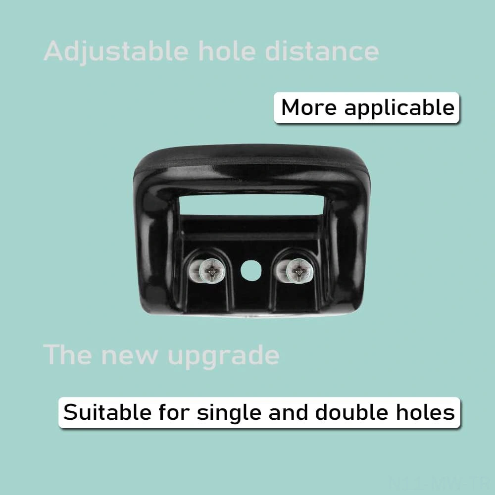 Moveevo 4 Adet Siyah Metal Tencere Kelepçesi - Basınç Tenceri Ve Sos Tenceri İçin Yerine Koyma Kelepçe - 1 Veya 2 Delikli Uyumlu Siyah