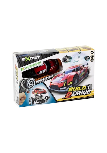 Silverlit Exost Build 2 Drive Kumandalı Yarış Aracı Kiti - Kırmızı