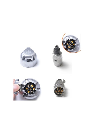 Mz Römork İçin Metal Konnektör Seti 7 Pin 268569691