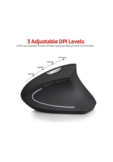 Ywyt 2.4G Kablosuz  Ergonomik Dikey Optik Mouse