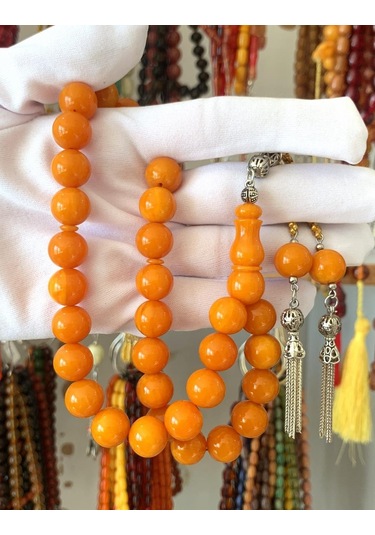 Tesbihci Sarı Küre Model Orijinal Katalin Tesbih