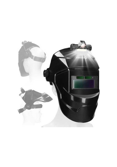 Bosphorusboutique02 Hallow Otomatik Karartma Kaynak Yüz Maskesi Büyük E24711 - Güçlü Hızlı Karartma