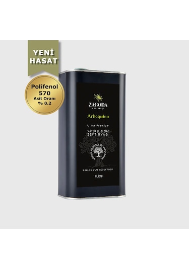Zagoda Arbequina Erken Hasat Natürel Sızma Zeytinyağı 1 L