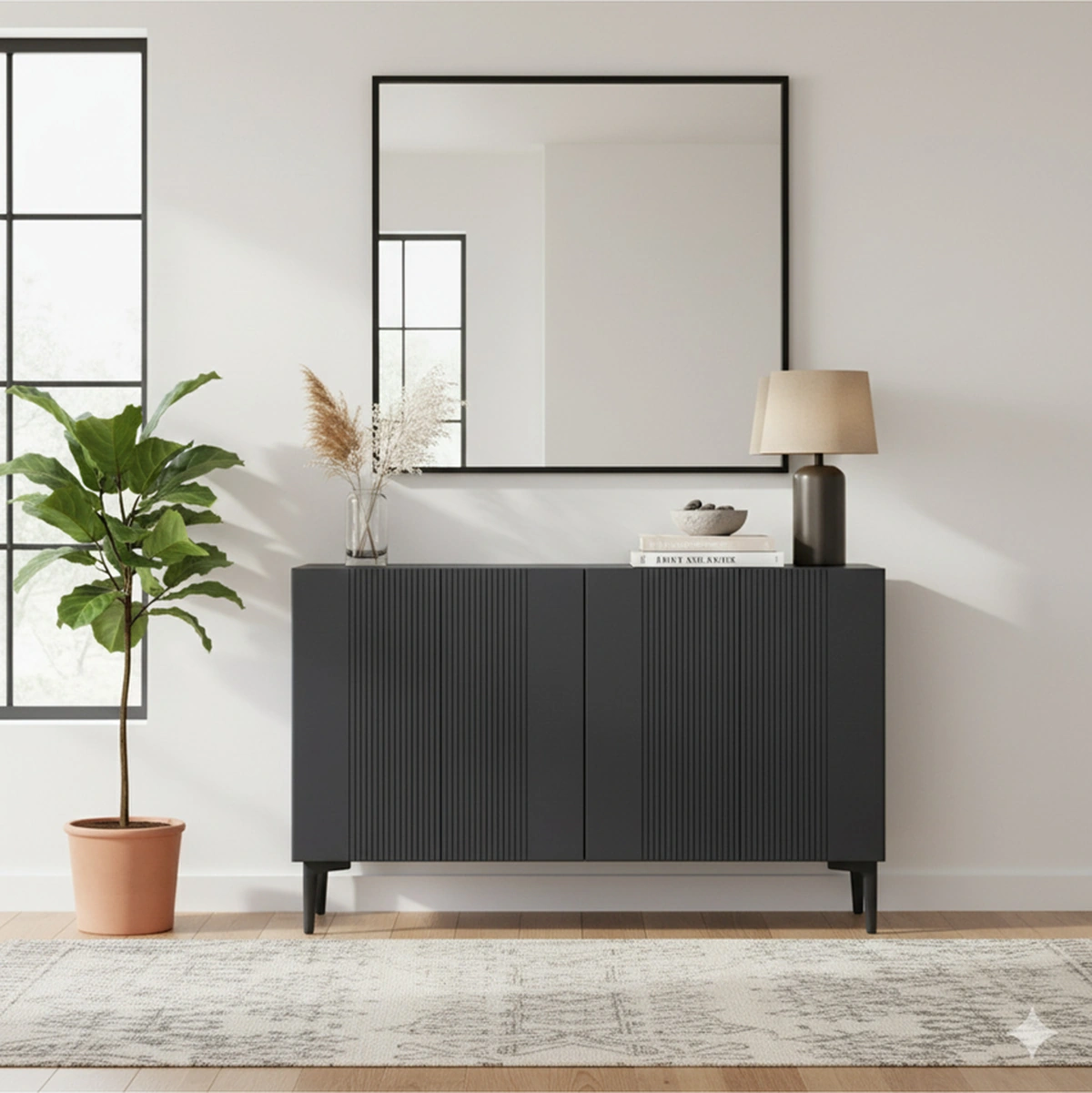 Ka1203a Corsa120 Konsol, Kahve Köşesi, Tv Sehpası Antrasit 120cm Antrasit