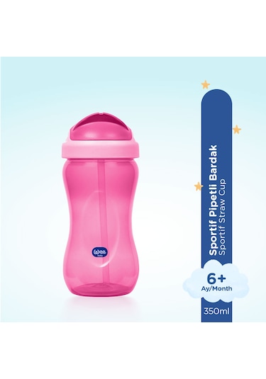Wee Baby Pipetli Bardak 350 ML Pembe