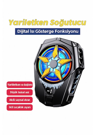 Telefon Soğutucu Cep Telefonu Radyatör Soğutucu, Led Göstergeli