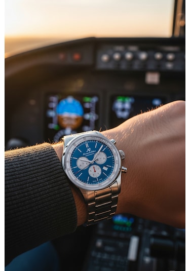 Kronen&söhne Aeromatic Chronograph Swiss Made Erkek Kol Saati