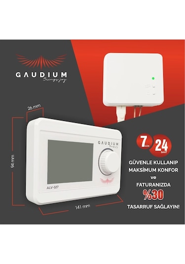 Gaudium ALV-127 Kablosuz Oda Termostatı