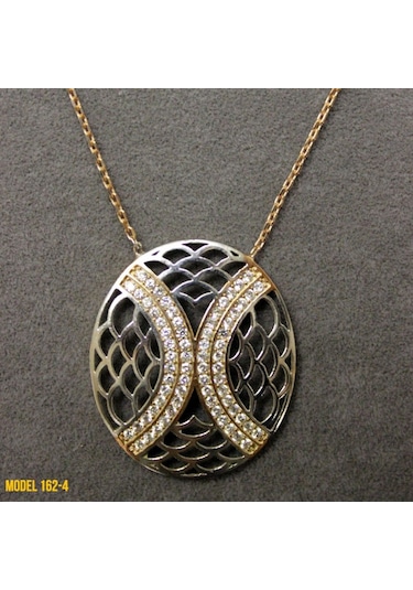 Osmanlı Motif Oval Kolye (407400118)