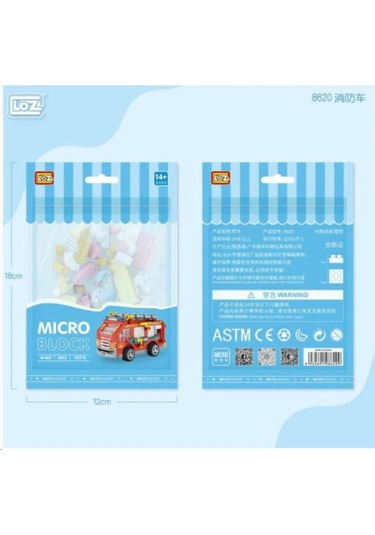 Loz 8620 Mikro Blok Torbalı İtfaiye Aracı