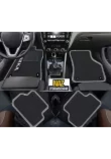 Volvo Xc60-2017 Sonrası Siyah Halı Gri Kenar Petek Topuk