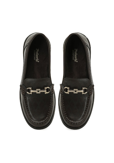 Polaris 167058.z5pr Kahverengi Kadın Loafer 000000000102039626 Kahverengi