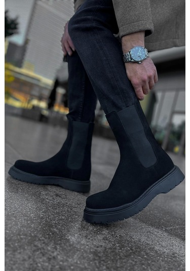 Ch223 Srt Alaska Süet Erkek Bot Sıyah Çok Renkli