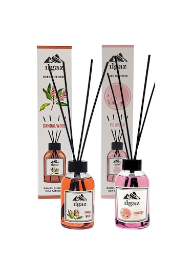 Ilgaz Sandal Ağacı + Pudra Bambu Çubuklu Ortam Kokusu 2 x 110 ML