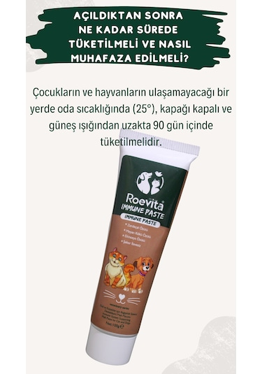 Roevita Kedi ve Köpekler İçin Immune Sistem Paste 100 G