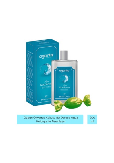 Agarta 80 Derece Aqua EDC Kolonya 200 ML