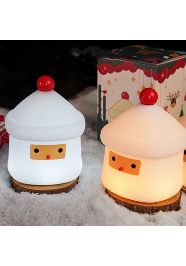 Sevimli Noel Baba Gece Lambası, 7 Led'li Çocuk Lambası